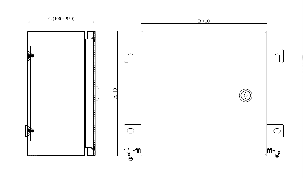 IP66 Stainless Steel Enclosures With Standard Door