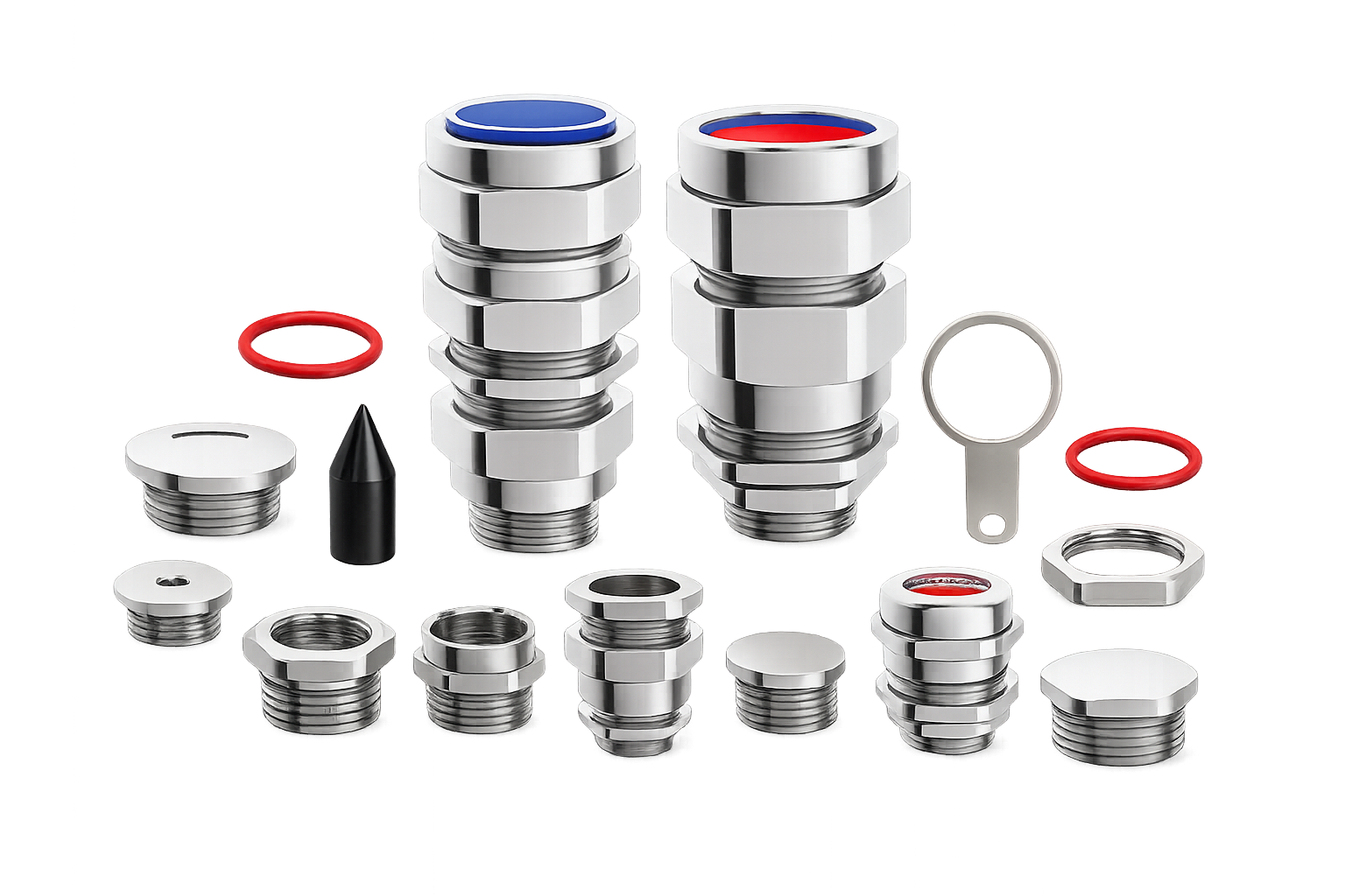 Brass Nickle Plated (BNP) Cable Glands and Accessories 	
